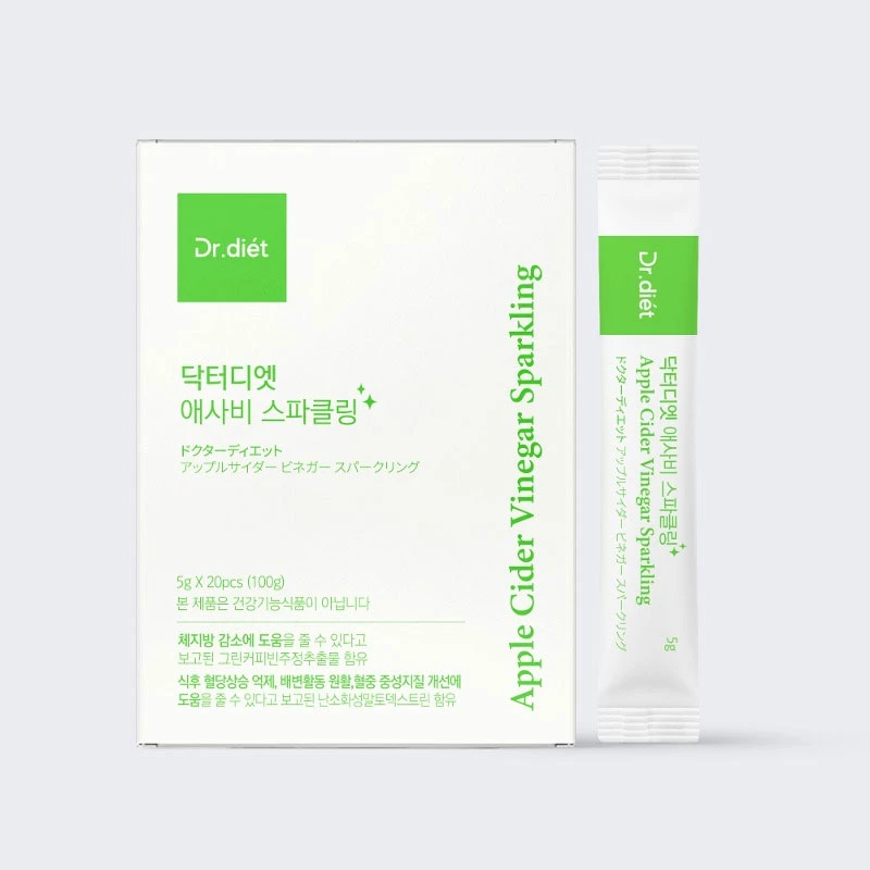 Dr. Diet Asabi Sparkling Diet Đường huyết Giấm táo hữu cơ